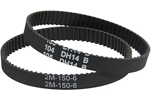 NOVEMS Courroie de distribution 2M-150-6 Périmètre 150mm Largeur 6mm Dents 75 Convoyeur Pour Appareil Ménager Courroies de transmission