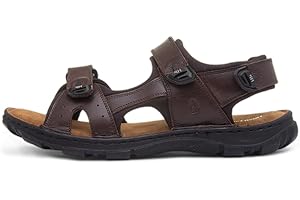 Hush Puppies Avery Mens Brown Leather Sandals