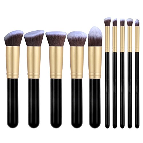 Allin Exporters Makeup Brushes set Export Quality , Set of 10 Different Premium Quality Brushes, Foundation Powder Eyeshadow Eyeliner Lip Brush Tools RS.525 (60.00% Off) - Amazon