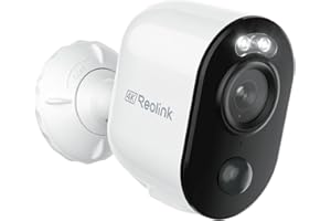 Reolink 4K 8MP Videocamera di Sorveglianza da Esterno Solare, 2,4/5GHz Wi-Fi con Batteria Ricaricabile, Rilevamento di Uomo/Veicoli, Visione Notturna a Colori, Slot per Scheda microSD, Argus 3 Ultra