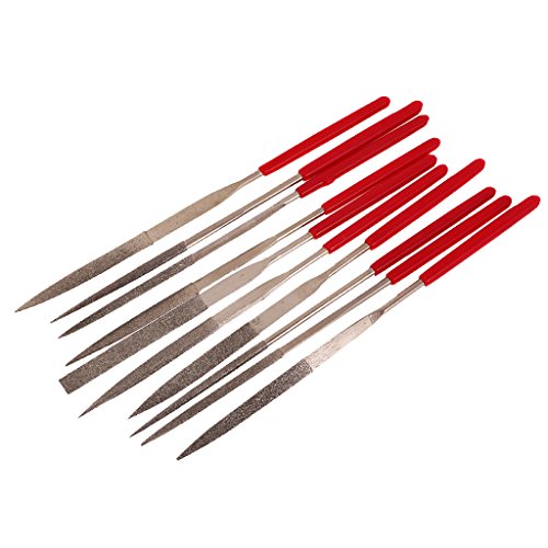 MagiDeal 10pcs Weiche Griffnadel Feilen set Schlüsselfeilensatz - 4