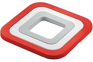 Guzzini Set of 3 Trivets, silicone, Red, One Size