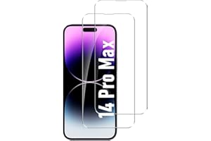CRACKSIN Folia pancerna kompatybilna z iPhone 14 Pro Max [2 sztuki] folia ochronna na wyświetlacz, folia ochronna [bez szkła] 9H, 100% czytnik linii papilarnych Nano-Tech