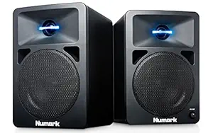 Numark NWave 360 |60 W Active Desktop DJ Speakers with Tweeter LED Illumination
