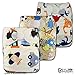 LittleBloom, Reusable Pocket Cloth Nappy, Fastener: Velcro, Set of 3, Patterns 312, With 3 Microfibre and 3 Bamboo Inserts, (see "Special Offers and Product Promotions" for Special Offers Detail)