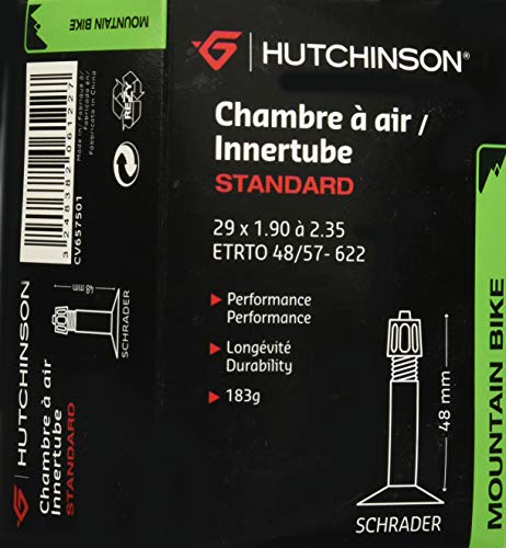 HUTCHINSON CV657311 Cámara de Bicicleta, Unisex, Negro, 27.5 x 1.70 a 2.35