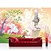 Produktbild Vlies Fototapete 350x245 cm PREMIUM PLUS Wand Foto Tapete Wand Bild Vliestapete - MAGIC PEGASUS - Kinderzimmer Kindertapete Mädchen Einhorn Märchen Pastell - no. 086