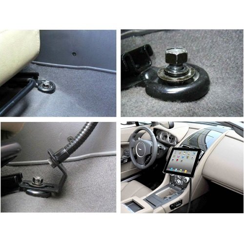 LEDELI CD Schacht KFZ Auto Tablet PC Halterung Handy Smartphone Magnethalterung Autohalterung für Armaturenbrett Kopfstützenhalterung (2 in 1 Aluminium Universal KFZ Halterung) - 7