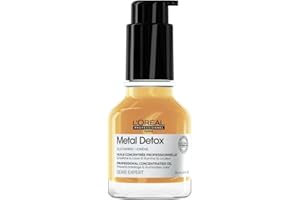 L'ORÉAL PROFESSIONNEL L’Oréal Professionnel Metal Detox Concentrated Hair Oil 50ml, prevent breakage & colour fade from hard water, For Shiny Hair, Heat Protection & Anti-humidity & Anti- Frizz