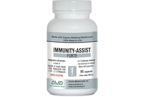 AVD REFORM | Immunity Assist Forte – Integratore con Betaglucani da 5 Funghi Medicinali per il Sostegno delle Difese Naturali – 90 capsule – Prodotto in Italia