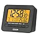 Produktbild iCKER Funkwecker, Wecker Digital Funkuhr, Reisewecker mit Thermo-Hygrometer, FR4 Leiterplatte, Batteriebetrieben, 80° LCD Display, Sanfte Hintergrundbeleuchuntung (5 Sekunden)