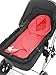 Wallaboo Baby Blanket Fleur, Supersoft 100% Cotton, For Pram, Moses Basket or Crib and Travel, Poppy Red