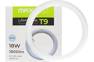 Maxled, Light is Led! LED TUBE T9 Ø30CM, Ringförmige LED Röhre 18W Kaltweiß 6500K 1800LM G10Q Sockel Fassung Hell Leuchtröhre PC Deckenleucht Alternative für Klassische T9-Leuchtstofflampen