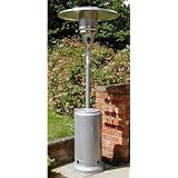Gasmaster™- Luxury Gas Patio Heater - FREE Regulator & Hose, Wheel kit - Cover and ground anchors* - Light Silver powder coat