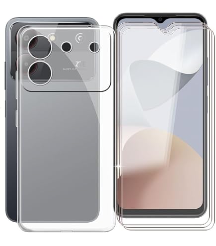 LCEHTOGYE Cover per ZTE A3 SE,Trasparente Custodie Morbido Silicone Case Ultra Sottile TPU Flessibile Protettiva Custodia per ZTE A3 SE (5,0