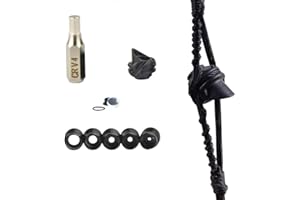 AMEYXGS Tiro con Arco Peep Sights 37/45 Grados Mira de Arco Compuesto de Aluminio 6X 8X Lente clarificadora 1/8" 1/16" 1/32" 3/32" 3/64" Interno Core Kit de Apertura