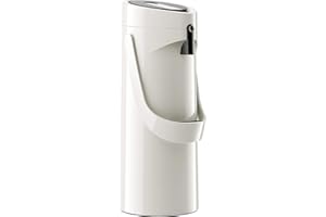 Emsa GmbH 515707 Ponza ISO Bouteille thermos 1, 9 L Inox, 17 x 16,5 x 39 cm, Acier inoxydable, Blanc