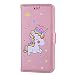 Produktbild OnePlus 5 / 1+5 Hülle, Chreey Niedlich [Regenbogen Einhorn] Glitzer Handyhülle Premium PU Leder Tasche Flip Wallet Cover mit Standfunktion Kartenfach Schutzhülle [Rosa]