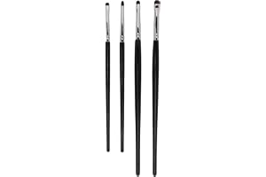 Set med ögonskuggsborstar, 4 St Litet Mjukt Huvud Tätt Hår Eye Duo Makeup Brush Kit för Förbättrad ögonlook, Definiera Blend