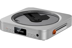 Fosi Audio Merak HiFi CD-spelare, Stationär spelare med CS43131 DAC och TPA6120-förstärkare, CD-rippning till USB, Stöd för C