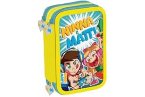 Maricart Astuccio 3 Cerniere Ninna e Matti Giallo-Azzurro 44 pezzi Originale by MariCart, Multicolor (73127)