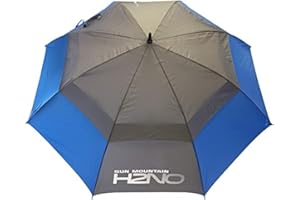 Sun Mountain H2no Parapluie Double auvent Mixte, Bleu/Gris, 157 cm