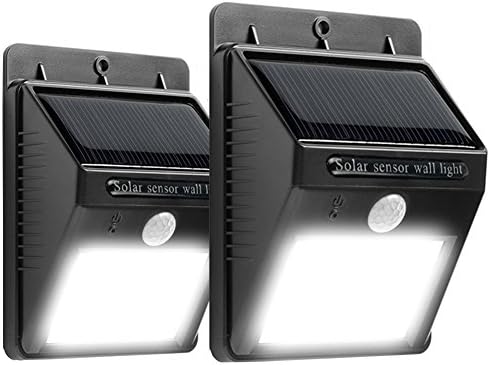 20 Solar Lights,Solar Power Spotlight LED Outside Motion Sensor Wall Light Outdoor Lighting Wireless Waterproof Security Night Light for Garden, Fence, Patio,Yard, Driveway, Garage, Stairs(2 Pack)