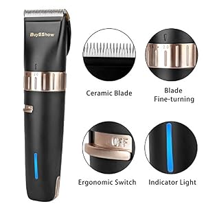 BuySShow Quiet Professional Hair Clippers Set Cordless Rechargeable Hair clippers for Men and Babies with Charging Dock… - Image 2