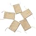 Price comparison product image KINGSO 5pcs Vintage Burlap Jute Sacks Weddings Party Favor Drawstrings Gift Bags