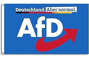 GENERISCH FlagShipper - AFD Flagge 150x90 cm Alternative für Deutschland AfD Partei Fanartikel Fahne NEU Logo Dunkelblau Landtagswahl Europawahl Bundestagswahl für Garten Demonstration