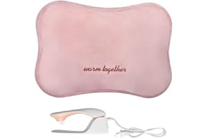 MAGIC SELECT Bolsa de Agua Caliente Eléctrica. Botella de Calor Térmica para Espalda, Lumbares, Vientre, Manos. Saco Calienta Camas Portátil con Control de Temperatura.