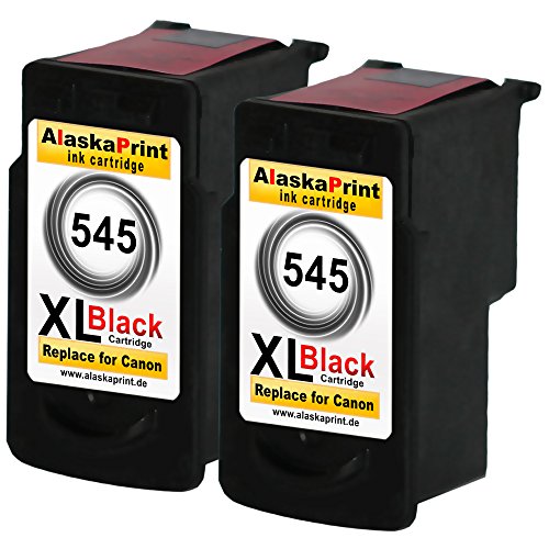 2x Tintenpatrone Kompatibel für Canon PG-545 XL IP2850 MG2550 MG2500 Series MG2450 MG2400 Series MG2950 MG2455 MG2555 IP2800 Series MG2900 Series - 2