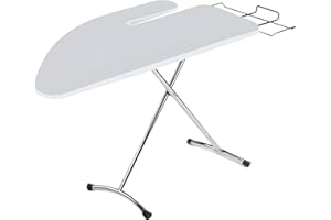 Top House Italia Festival Asse da Stiro con Stiramaniche - 125x48 cm - Salvaspazio, robusto, pieghevole - Copriasse anti piega termoriflettente