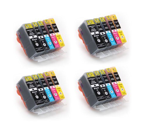 20 kompatible Druckerpatronen, PGI-525, CLI-526BK, CLI-526C, CLI-526M, CLI-526Y