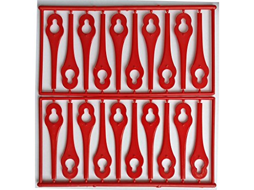 20 Ersatzmesser / Messer / Schneidplättchen / Kunststoffmesser für Ihren Florabest FRTA 20 A1 Akku Rasentrimmer IAN 282232 - 2