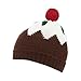 Bluezoo Kids Babies Brown Christmas Pudding Beanie Hat 0-6 Months