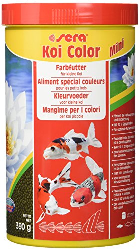 sera 07052 KOI Color Mini 1000 ml (2 mm) das Farbfutter für die optimale Farbentwicklung von Koi bis 12 cm