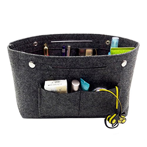 HyFanStr Bag in bag Organizzatore Inserisci borsa organizer viaggio Sacchetto Deposito interno Grigio scuro L
