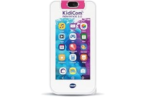 VTech - KidiCom Advance 3.0 Rose, Portable Enfant Sans Forfait Sécurisé – 6/12 Ans – Version FR
