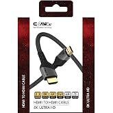 Claw's 8K UHD HDMI 2.1 48 Gbps / 24K Gold/Al&uuml;minyum G&ouml;vdeli 8K 60Hz-4K 120Hz-2K 240HZ-FHD 240Hz Destekli 2 Metre Premium HDMI