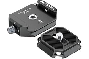 EACHSHOT FALCAM F38 Quick Release Plate Kit w 1/4" to 3/8" Screw Compatible with 38mm Camera Mounting Adapter for Tripod Stabilizer andSlider,Can be Attached to Shoulder Straps
