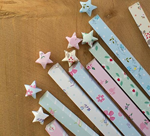 funcoo 400 Blatt Lovely süßem Stern Faltblätter Lucky Wish Star Origami Papier Style-2 - 2