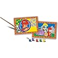 Ravensburger - CreArt Junior Series: Dino Ranch, Paint by Number Kit, Contains Two Pre-Printed Boards, One Brush, Colours, Creative Set for Boys and Girls 5+ Years