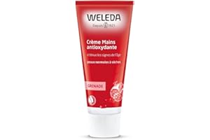 Weleda - Crème Mains Antioxydante à la Grenade - Peaux Normales à Sèches - Atténue les Signes de l'Âge - Tube 50 ml