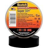 scotch super 33 precio Certificados: CE & RoHS Cinta Eléctrica de Vinilo Scotch Super 33+ 3M 19mm x 20m Negro efectoLED
