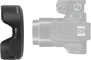BINDPO Osłona obiektywu LH-DC90, zamienna osłona przeciwdeszczowa obiektywu aparatu do aparatu Powershot SX60 HS