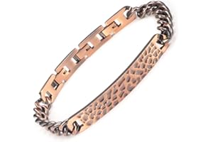 Enercoppex Pulsera de cobre para la artritis y las articulaciones, pulsera de terapia magnética de cobre puro para túnel carpiano con 3500 gauss eficaz alivio del dolor magnético joyería regalo