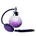 Produktbild H&D Parfüm-Zerstäuber / Parfüm-Flakon mit Zerstäuber, Kristallglas, Retro-Look, violett
