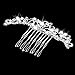 Phenovo 1pc Bridal Bridesmaid Women's Rhinestone Hair Comb Hair Accessories 9 x 5cm