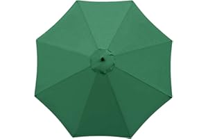 kyaoayo Tissu de rechange pour parapluie - Housse de rechange pour parasol - Anti-ultraviolet - Tissu de rechange pour parasol d'extérieur